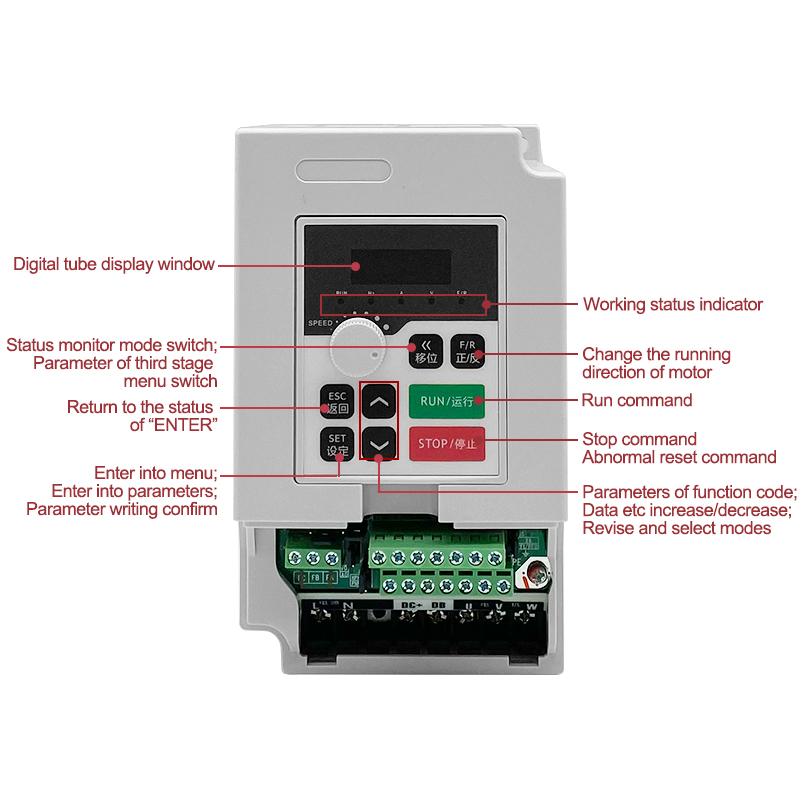 Cnc Spindle Motor - 1.5kw 110v/220v/380vac İnvertör 2hp Vfd Değişken