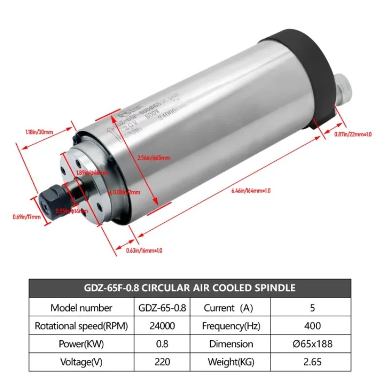 24000RPM Yuvarlak Su Soğutmalı - Cnc Spindle Motor incelemesi ve fiyatı